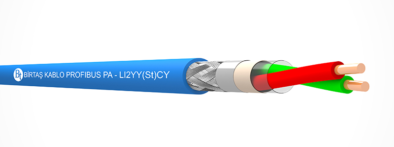 PROFIBUS PA   LI2YY(St)CY – (1x2x18/1 AWG & 1x2x18/7 AWG)